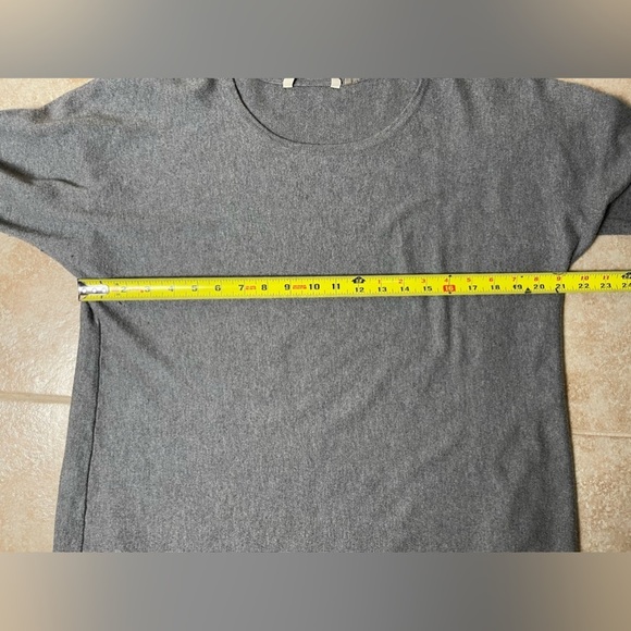 Soft Surroundings Asymmetrical Cashmere Wool Blend Gray Long Tunic Size Large - Picture 7 of 8